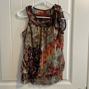 BCX Women’s Multi-Color Blouse with Bow